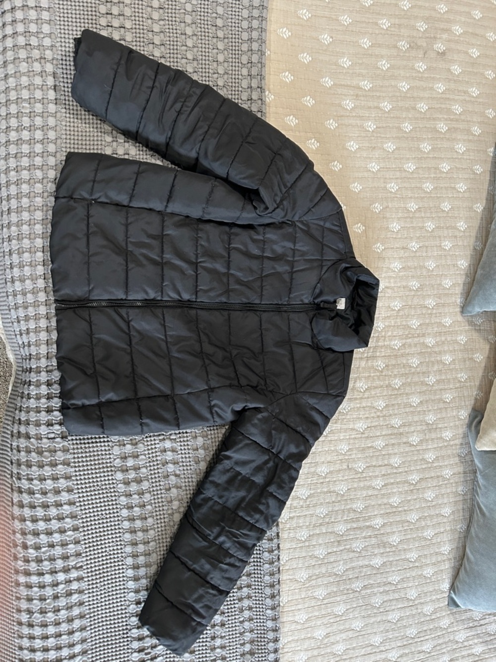 The Children's Place Black Quilted Puffer Jacket for Kids